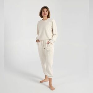 Women’s Apiece Apart Dinas Jogger Pants in Cream Size XS Retails: $198